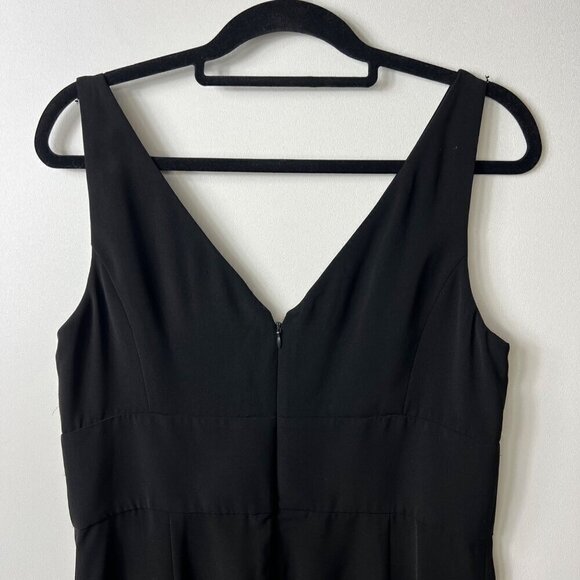 Ralph Lauren Black Cascade Ruffle Pencil Dress Sleeveless women’s size 14 - Picture 7 of 10
